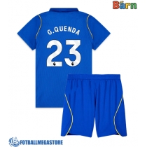 Fotballdrakt Barn Chelsea Geovany Quenda #23 Hjemmedraktsett 2026-27 Kortermet (+ Korte bukser)